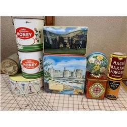 LOT OF VINTAGE TINS