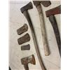 Image 3 : LOT OF AXES AND HEADS INCLUDING A DOUBLE AX HEAD