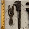 Image 2 : LOT OF ANTIQUE ADJUSTABLE WRENCHES