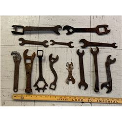 LOT OF ANTIQUE WRENCHES