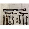 Image 4 : LOT OF ANTIQUE WRENCHES