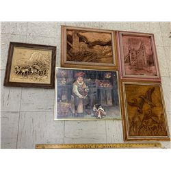 LOT OF WALL HANGINGS