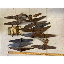 LARGE LOT OF OLD HINGES
