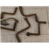 Image 3 : LOT OF ANTIQUE STOVE CRANKS AND LIFTER