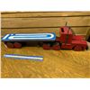 Image 5 : WOODEN TRACTOR AND SEMI CRIB BOARD