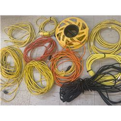 LOT OF EXTENSION CORDS FOR REPAIR