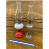 Image 1 : LOT OF 2 COAL OIL LAMPS