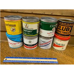LOT OF TOBACCO TINS