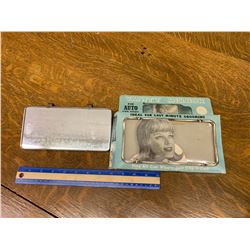 VINTAGE AUTOMOBILE VANITY MIRROR IN BOX