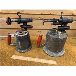 LOT OF 2 ANTIQUE BLOW TORCHES
