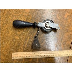 ANTIQUE PATENT 1909 LUFKIN RULE CO 25ft PLUMB BOB DEPTH TAPE MEASURE