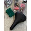 Image 4 : MISC HARWARE LOT CASTER WHEELS BIKE SEAT ETC