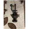 Image 5 : MISC LOT COFFEE GRINDER JACKS SAD IRONS