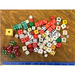 LARGE LOT OF VINTAGE DICE