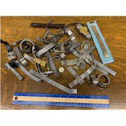 LOT OF WATCHBANDS AND WATCHES