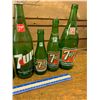 Image 3 : LOT OF 6 DIFFERENT 7-UP SODA POP BOTTLES