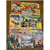 Image 1 : LOT OF 9 VINTAGE COMICS MARINE ARMY NAVY RELATED