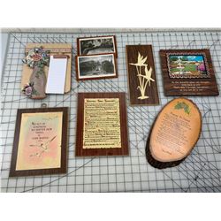 LOT OF WALL PIECES