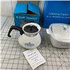 Image 5 : VINTAGE CORNING WARE TEAPOT AND SAUCEPANS WITH BOXES