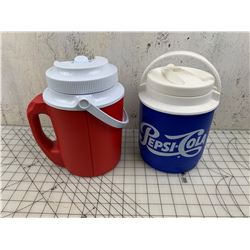 WATER JUGS ONE WITH PEPSI COLA ADVERTISING