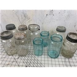 LOT OF OLD JARS