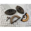 Image 4 : ANTIQUE SAD IRONS AND HANDLES