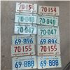 Image 1 : LOT OF 1970s PAIRS SASKATCHEWAN LICENCE PLATES
