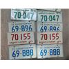 Image 3 : LOT OF 1970s PAIRS SASKATCHEWAN LICENCE PLATES