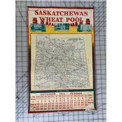 1944 SASKATCHEWAN WHEAT POOL CALENDAR