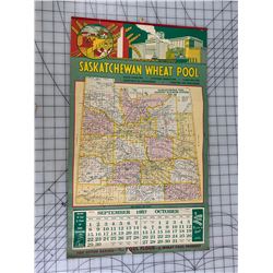 1957 SASKATCHEWAN WHEAT POOL CALENDAR
