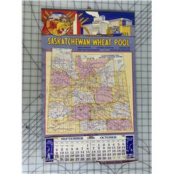1956 SASKATCHEWAN WHEAT POOL CALENDAR