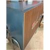 Image 2 : VINTAGE FLOOR STANDING BLUE STREAK IGNITION SERVICE ADVERTISING PARTS CABINET 43" x 33" x 11"