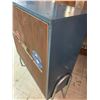 Image 3 : VINTAGE FLOOR STANDING BLUE STREAK IGNITION SERVICE ADVERTISING PARTS CABINET 43" x 33" x 11"