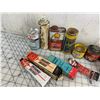 Image 4 : LOT OF SHOP RELATED TINS PRODUCTS ETC