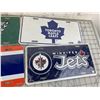 Image 3 : NEW SPORTS LICENCE PLATES JETS OILERS MAPPLE LEAFS ROUGHRIDERS