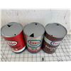 Image 2 : LOT OF 3 DIFFERENT ESSO D-3 QUART OIL CANS