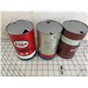 Image 4 : LOT OF 3 DIFFERENT ESSO D-3 QUART OIL CANS