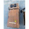 Image 3 : ANTIQUE WOODEN PHONES REPAIR OR PARTS