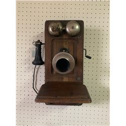 ANTIQUE KELLOGG WALL PHONE