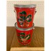 Image 1 : LOT OF 2 BURNS SHAMROCK LARD TINS