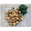 Image 1 : VINTAGE WOODEN CHILDREN'S BLOCKS