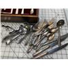 Image 6 : PLATED SILVERWARE AND CASE