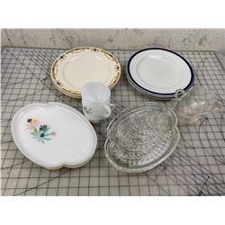 MISC PLATES AND SNACK SET DISHES
