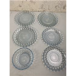 LOT OF BUBBLE GLASS DISHES