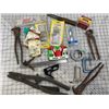 Image 1 : MISC OLD TOOLS AND HARDWARE LOT