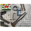 Image 2 : MISC OLD TOOLS AND HARDWARE LOT