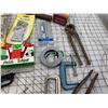 Image 6 : MISC OLD TOOLS AND HARDWARE LOT