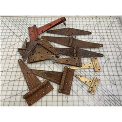 LOT OF OLD HINGES