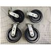 Image 1 : UNUSED 8" x 2" HEAVY DUTY SHOP CASTOR WHEELS