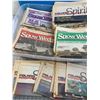 Image 1 : TOTE OF VINTAGE 1980s 90s SNOW WEEK ANS POLARIS SPIRIT NEWS PAPERS